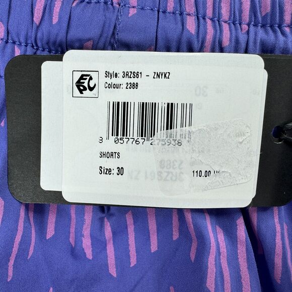 Armani Exchange Mens Zig-Zag Print Drawstring Shorts Purple 30 - Picture 2 of 4